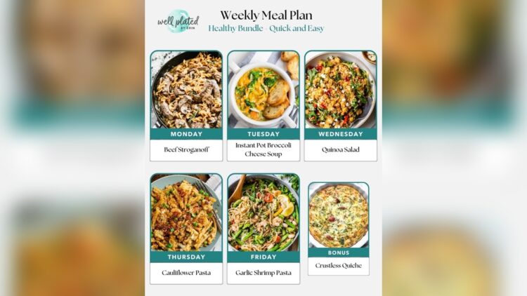1 Week Program for Healthy Eating Habits Preparation