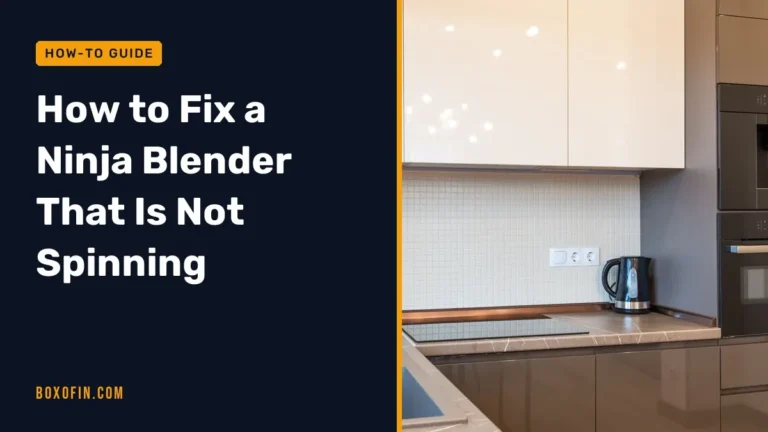 How to Fix a Ninja Blender That Is Not Spinning