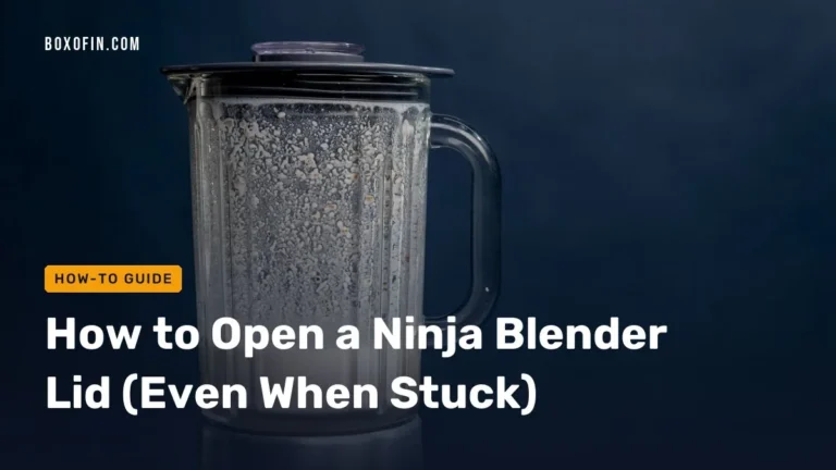 How to Open a Ninja Blender Lid (Even When Stuck)