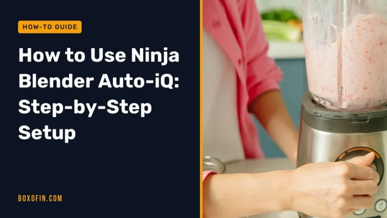 How to Use Ninja Blender Auto-iQ: Step-by-Step Setup