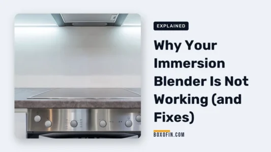 Why Your Immersion Blender Is Not Working (and Fixes)